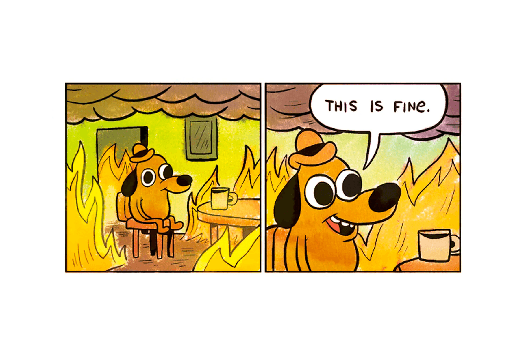 This is fine meme